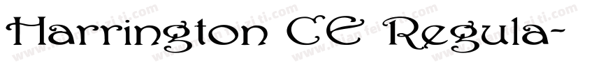 Harrington CE Regula字体转换
